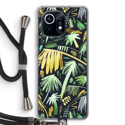 Tropical Palms Dark: Xiaomi Mi 11 Transparant Hoesje met koord