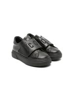 DSQUARED2 KIDS baskets Icon en cuir à attache scratch - Noir - thumbnail