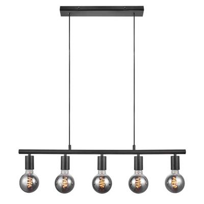 Nordlux paco hanglamp zwart 5x E27 fittingen