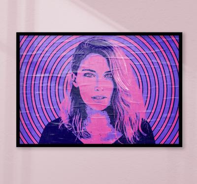 Uw eigen popart foto gepersonaliseerde poster