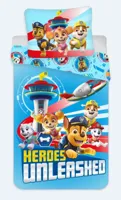 Paw Patrol dekbedovertrek happy blauw 140 x 200 cm - 70 x 90 cm - Katoen