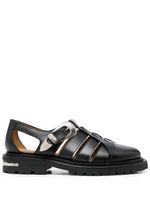 Toga Virilis sandales à boucle embossée - Noir