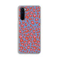 Leopard blue: OnePlus Nord Transparant Hoesje