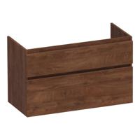 Brauer Delight - Onderkast - 100 cm - met 2 Softclose Lades Greeploos en 1 Sifon Uitsparing - Forest Cacao