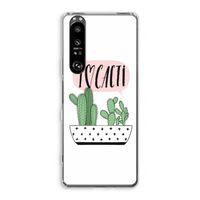 I love cacti: Sony Xperia 1 III Transparant Hoesje