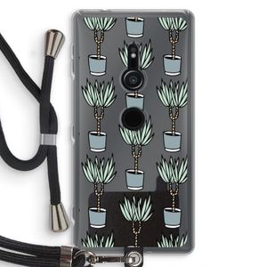 Boompje: Sony Xperia XZ2 Transparant Hoesje met koord