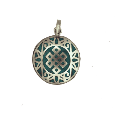 Oneindige Knoop Hanger Turquoise