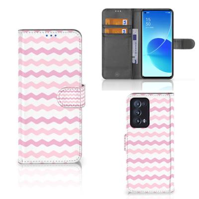 OPPO Reno 6 Pro Plus 5G | Telefoon Hoesje | Waves Roze