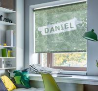 Groen schoolkrijt rolgordijn tienerkamer Groen schoolkrijt rolgordijn tienerkamer