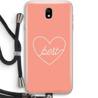 Best heart: Samsung Galaxy J7 (2017) Transparant Hoesje met koord