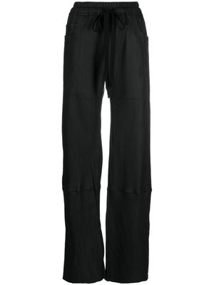 Isaac Sellam Experience pantalon en cuir à lien de resserrage - Noir