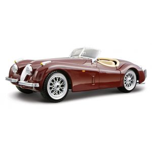 Bburago modelauto Jaguar XK 120 rood