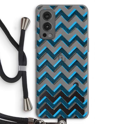 Onderbroken lijn: OnePlus Nord 2 5G Transparant Hoesje met koord