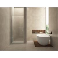 Wiesbaden Less Douchenisdeur 700x2000mm - Helder Glas & Geborsteld Staal