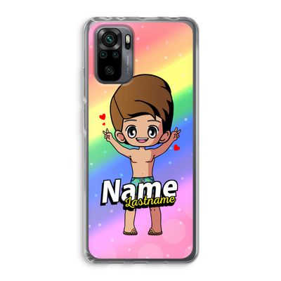 Chibi Maker man: Xiaomi Redmi Note 10 Pro Transparant Hoesje