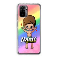 Chibi Maker man: Xiaomi Redmi Note 10 Pro Transparant Hoesje
