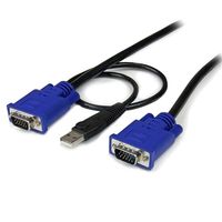 StarTech.com 4,50m 2-in-1 USB KVM-kabel Ultradun