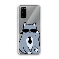 Cool cat: Samsung Galaxy S20 Transparant Hoesje