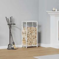 Brandhoutrek 34x25x70 cm koudgewalst staal wit