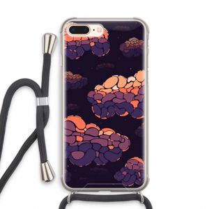 Patroon Wolken: iPhone 8 Plus Transparant Hoesje met koord