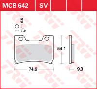 TRW Remblokken, en remschoenen voor de moto, MCB642SV Sinter street