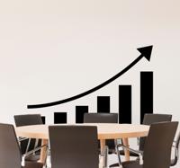 Sticker grafiek winst
