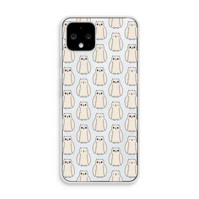 Uilen: Pixel 4 Transparant Hoesje