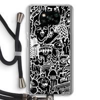 Vexx Black Mixtape: Xiaomi Poco X3 NFC Transparant Hoesje met koord