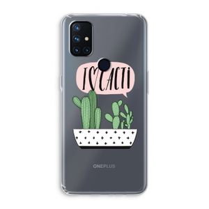 I love cacti: OnePlus Nord N10 5G Transparant Hoesje