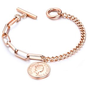Cilla Jewels Dames Armband met Koningin Elizabeth Munt Rose