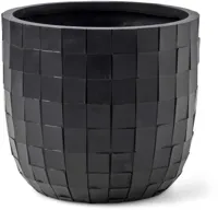 Pot bol blocks d9h8cm zwart