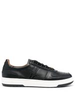 Billionaire baskets en cuir à détail de logo - Noir