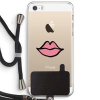 Kusje: iPhone 5 / 5S / SE Transparant Hoesje met koord