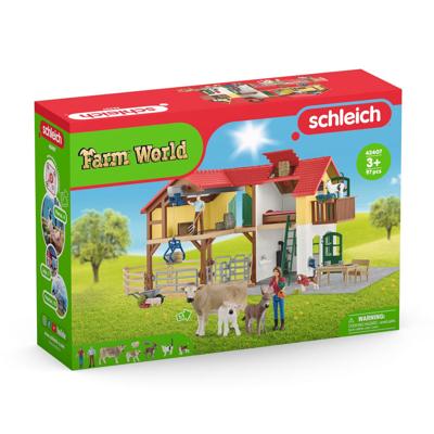 Schleich farm world boerderij met stal en dieren