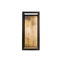 Leen Bakker - HSM Collection Wandbox Levels - Naturel/ - 25x18x55 Cm - IJzer - Zwart