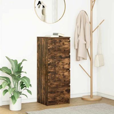 Dressoir 37,5x35x99 cm spaanplaat gerookt eikenkleurig