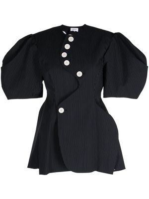 Enföld blouse à fines rayures - Bleu