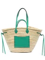 ISABEL MARANT Cadix raffia basket bag - Tons neutres - thumbnail