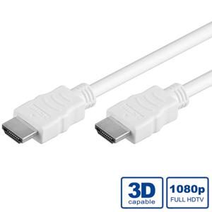 VALUE HDMI High Speed Cable met Ethernet M-M, wit, 2 m