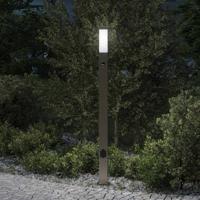 Bolderarmatuur met sensor en stopcontact 110 cm roestvrij staal IP44