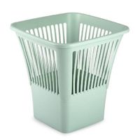 PlasticForte Afvalbak/vuilnisbak/kantoor prullenbak - plastic - mintgroen - 30 cm - Prullenmanden - thumbnail