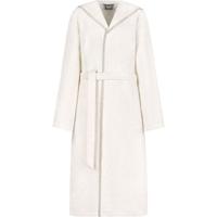 Cawö Cawo Home Dames Badjas met Capuchon 6219 natur S