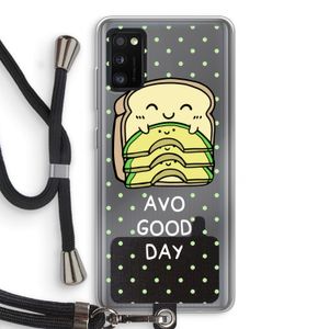 Avo Good Day: Samsung Galaxy A41 Transparant Hoesje met koord