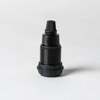 Fitting zwart E14 fitting zwart met ringen zwart