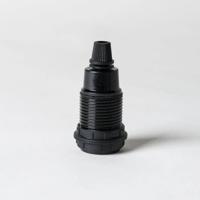 Fitting zwart E14 fitting zwart met ringen zwart