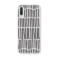 Moroccan stripes: Samsung Galaxy A70 Transparant Hoesje