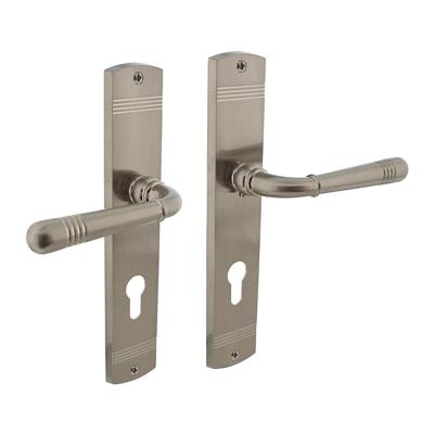 Deurkruk Emily schild PC 72 mm nikkel mat