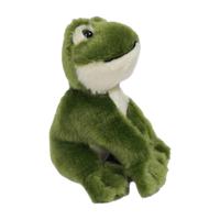 Pia Toys Knuffeldier Groene Kikker - zachte pluche stof - premium kwaliteit knuffels - groen - 12 cm   -