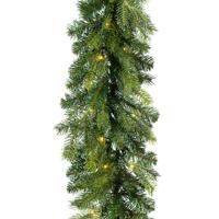 Dennenslinger - groen - met verlichting - 20 x 270 cm - twinkelend - guirlande Dennenslinger - groen - met verlichting - 20 x 270 cm - twinkelend - guirlande