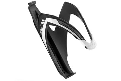 Elite Custom Race Fiets bidonhouder - Mat Zwart/Wit Elite Custom Race Fiets bidonhouder - Mat Zwart/Wit